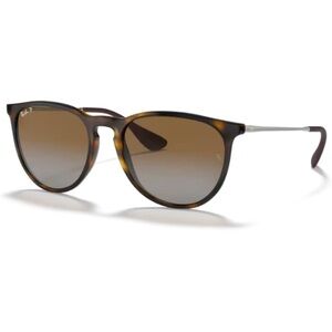 Ray-Ban RB4171 ERIKA Sunglasses For Women Rubber Havana Brown Gradient Dark Brwn